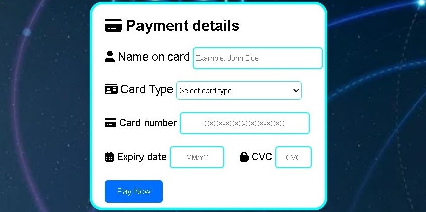 Payment Page